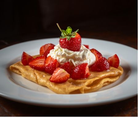 Crepe de Morango Fresco