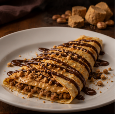 Crepe de Paçoca Crocante