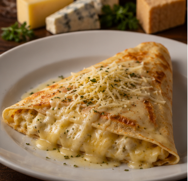 Crepe de Três Queijos